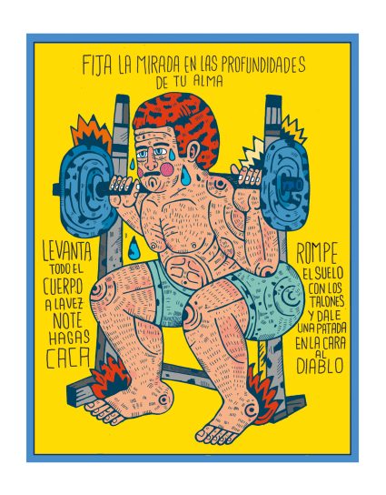 Sentadilla - Lámina de Asís Percales